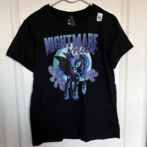 NWS: Gildan Black and Purple Nightmare Moon Tee-Large
